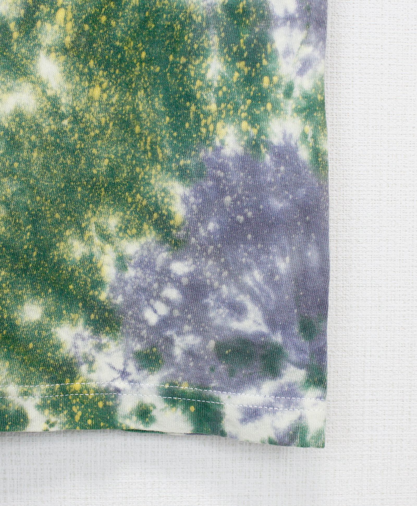 femt LIMITED / ACANTHUS × muta MARINE / muta Bleach Tie-dye sweet Logo Tee / ブリーチタイダイTシャツ / GREY 【MA2581】