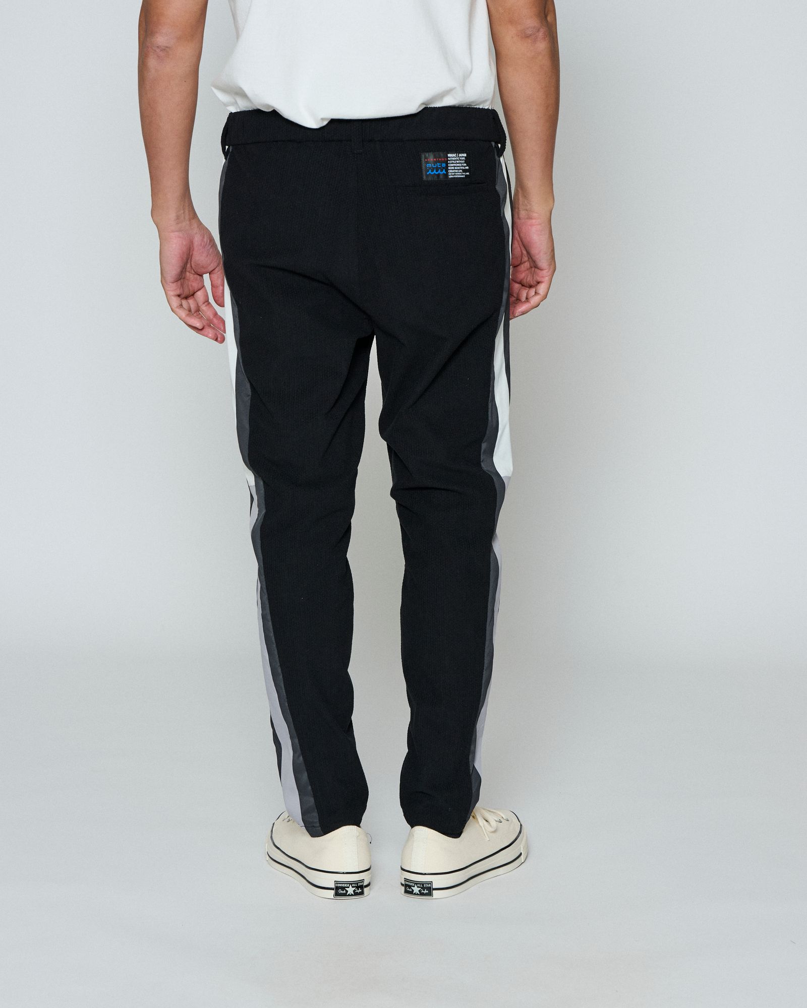 ☆先行予約☆ muta MARINE × ACANTHUS / トラックパンツ / Split Track Pants / BLACK 【MA2659】