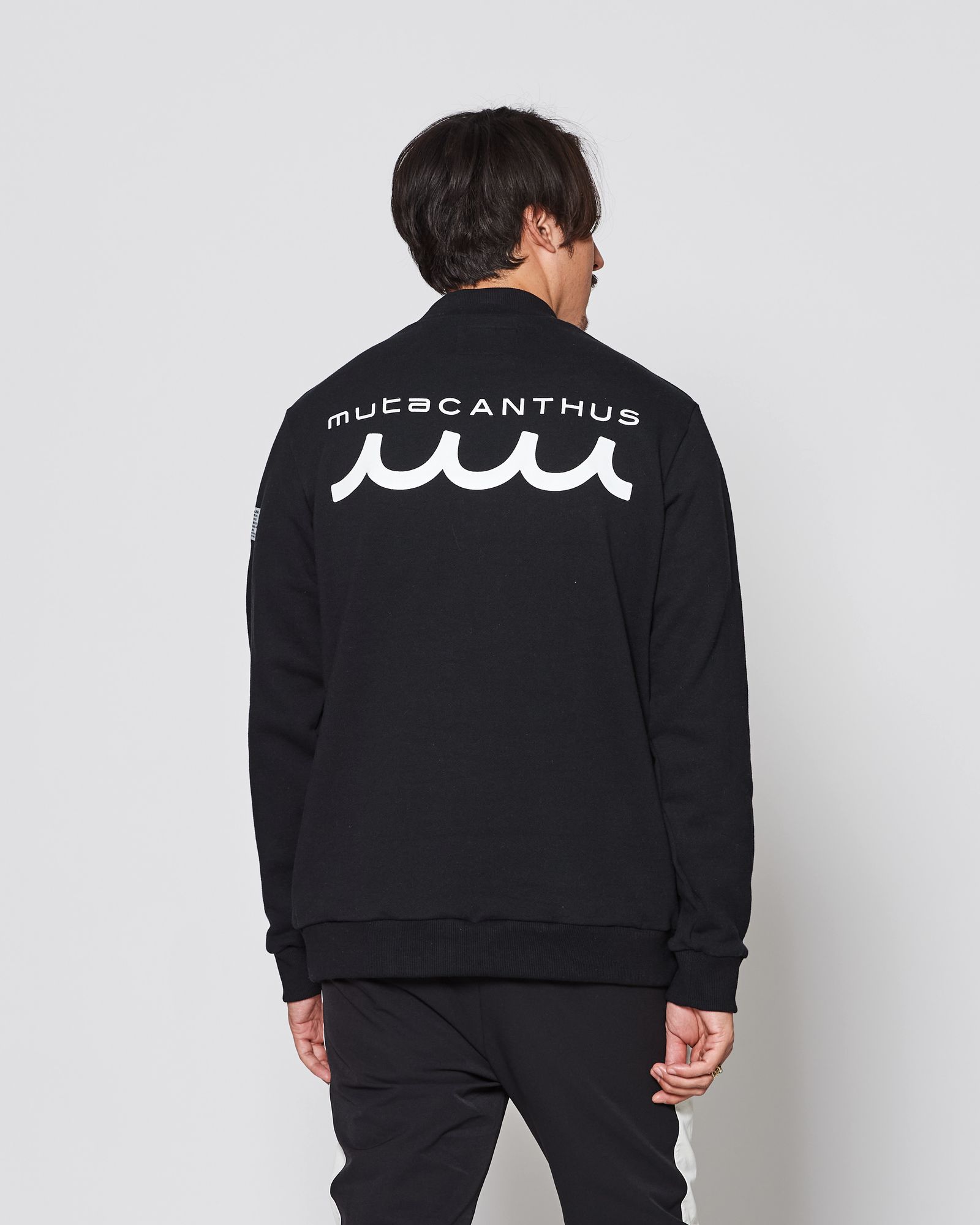 ☆先行予約販売2025年9月下旬～10月下旬頃入荷予定☆ ACANTHUS × muta MARINE / muta Mockneck Sweatshirts / スウェット / BLACK 【MA2535】