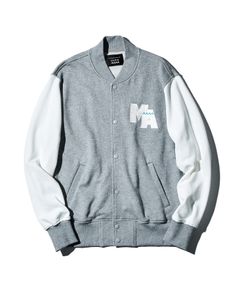 ACANTHUS x muta MARINE / muta Sweat Varsity Jacket / スタジャン / GREY / MA2407
