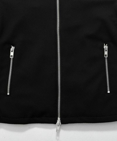 カットシングルライダース / ブラック【541032】