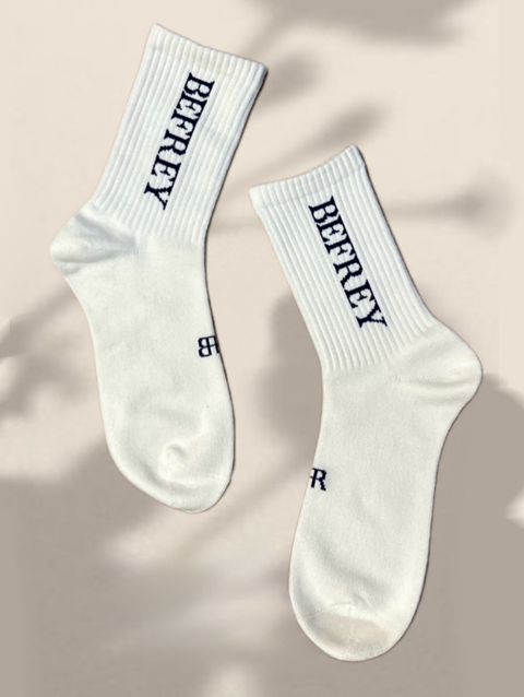 ソックス / Original Logo Socks / WHITE&BLACK [BE202-SSO]