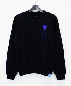 スウェット / Tiphanie Big Logo Sweat / Black x Royal Blue