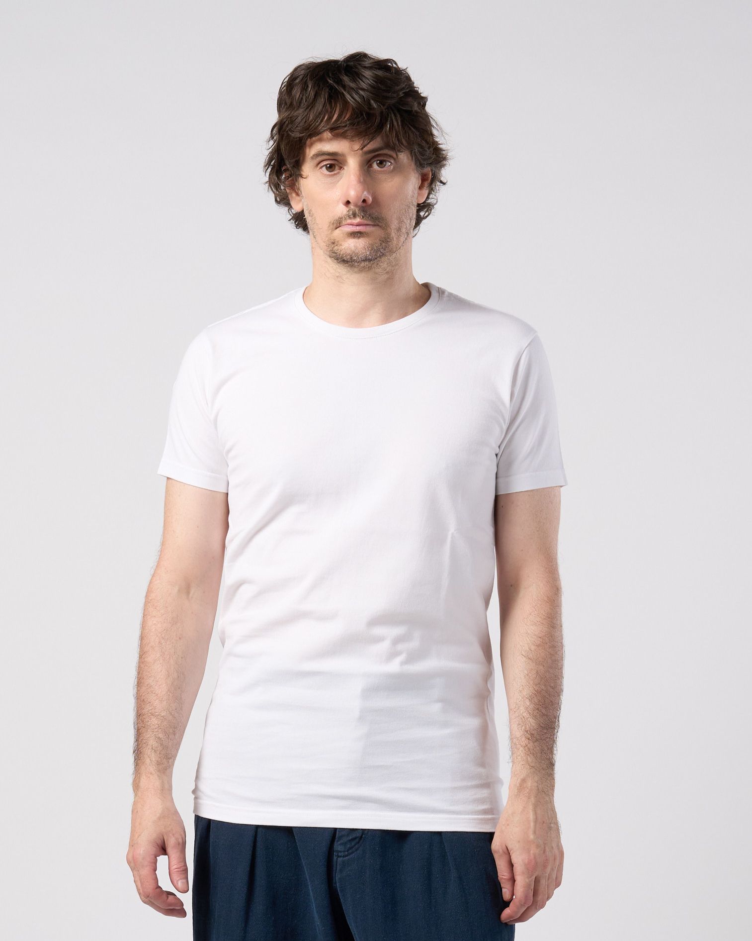☆先行予約☆ wjk  / スリムベーシッククルーネック半袖Tシャツ / slim basic crew-neck S/S / white【7005 js01k】