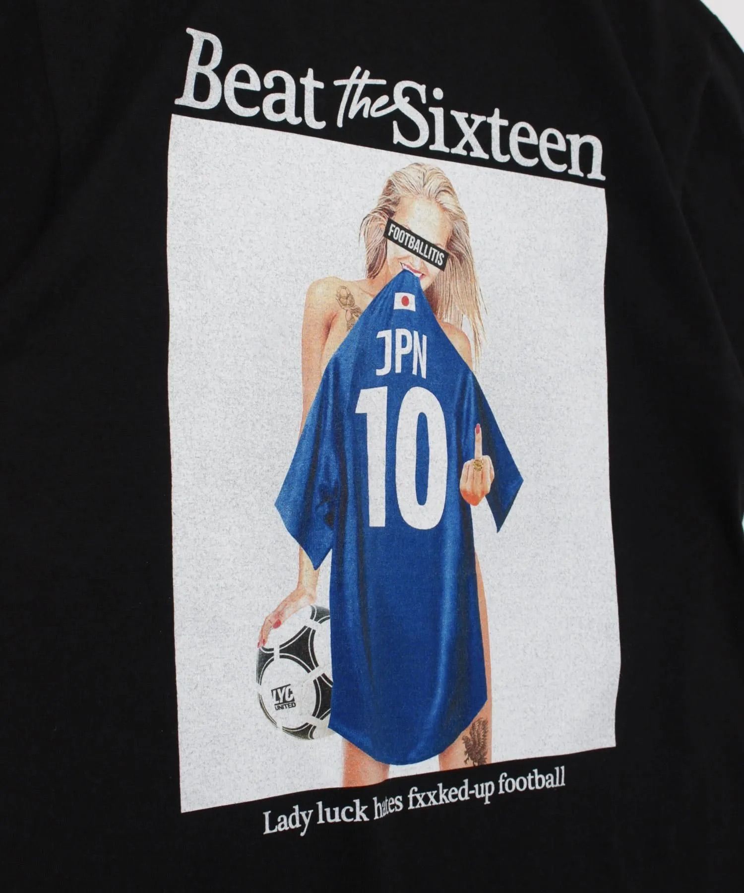 【FOOTBALLITIS】[No.10] Tシャツ / BLACK [261327NT]