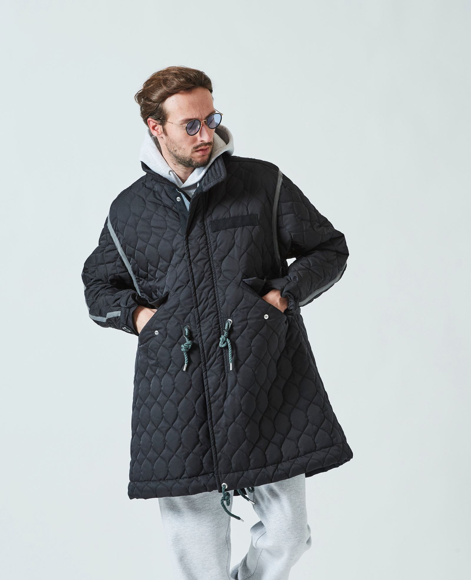 Quilting Mods Coat / BLACK 【CO2301】