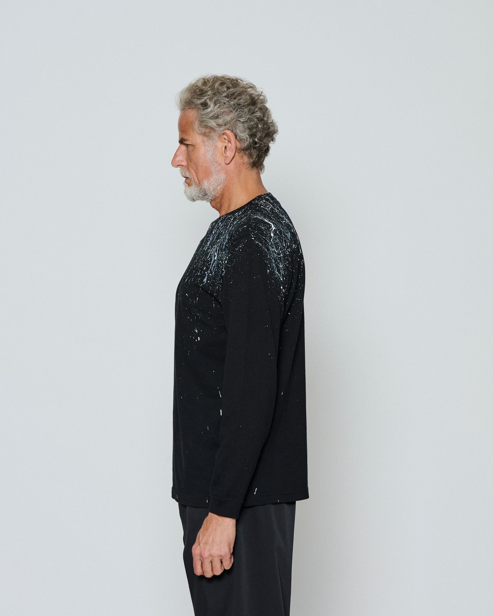 ☆先行予約☆  スプラッシュペイントロンTee / Splash paint L/S Tee / BLACK 【CT2610】