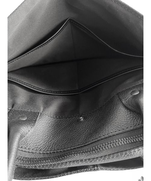 ウォータープルーフレザービジトートバッグ / Water Proof Cow Lether Tote Bag / B-BK [DCD-01511]