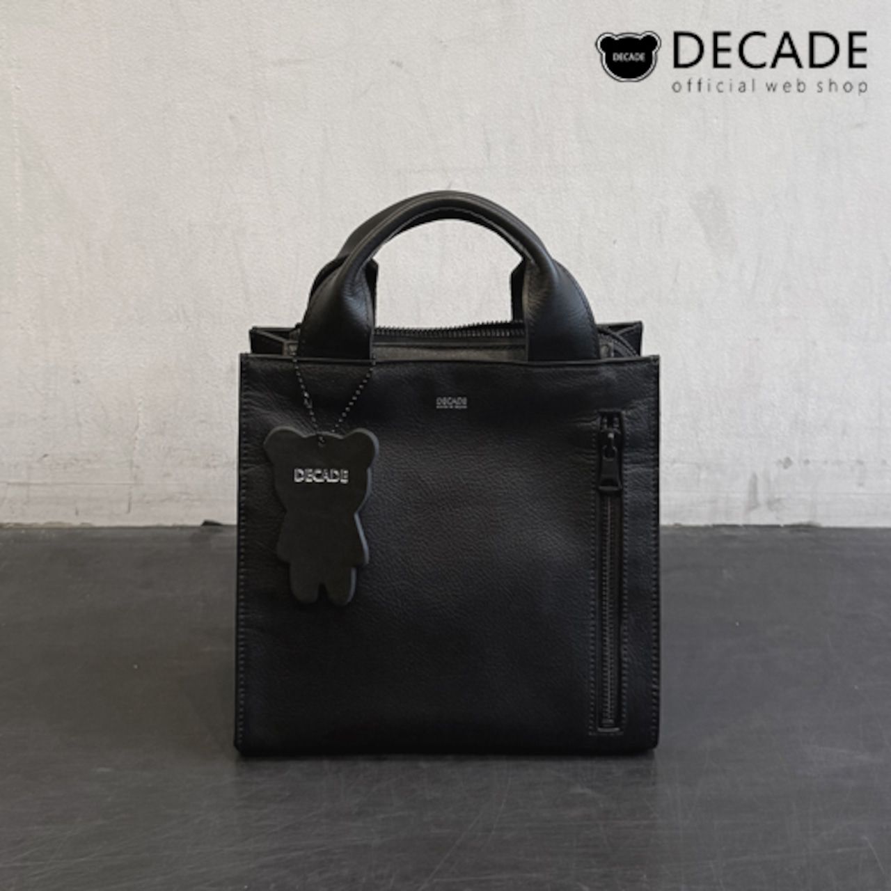 ミニバッグショルダー 防水レザータイプ  / Water Proof Leather Hand Mini Shoulder Bag / B-BK [0DCD-1540]