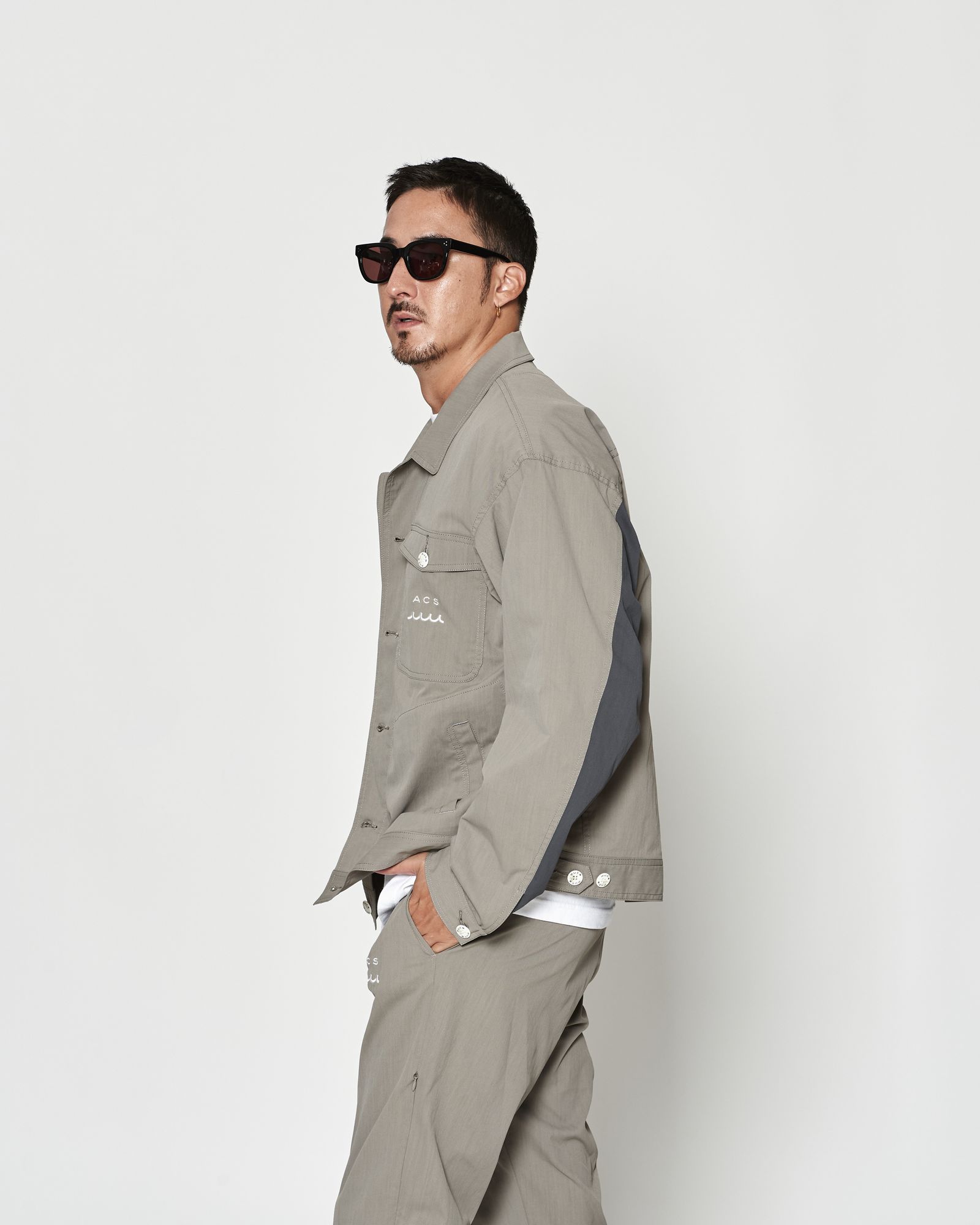 ☆先行予約☆muta MARINE × ACANTHUS  / トラッカージャケット / Trucker Jacket / GREY【MA2601】