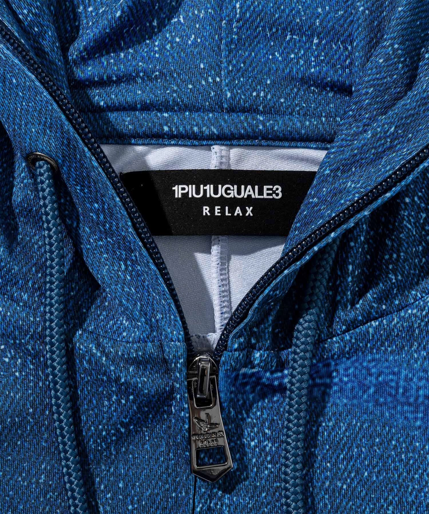 ダメージデニムラッシュガードパーカー / インディゴ【USO-26043】