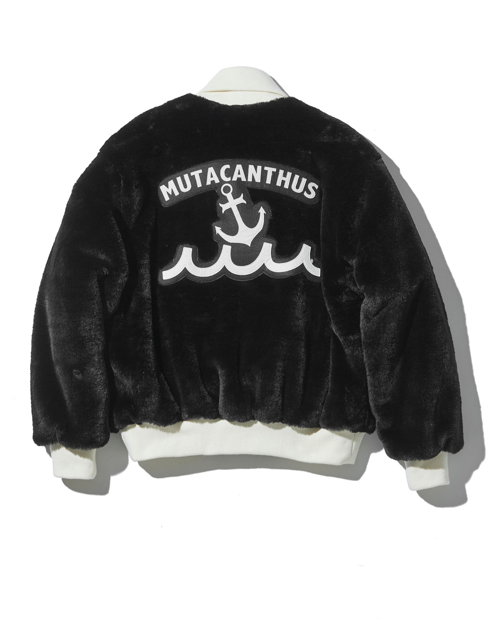 ☆先行予約販売2025年11月中旬～12月中旬頃入荷予定☆ ACANTHUS × muta MARINE / muta Faux Fur Bomber Jacket  / ファーボンバージャケット / BLACK 【MA2530】