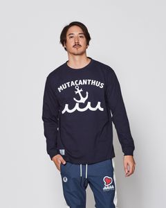 ACANTHUS × muta MARINE / muta Multi Logo L/S Tee / ロンT / NAVY 【MA2540】