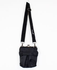 SMALL HELMET BAG WITH CLASP / BLACK [GA-A12-957-1]