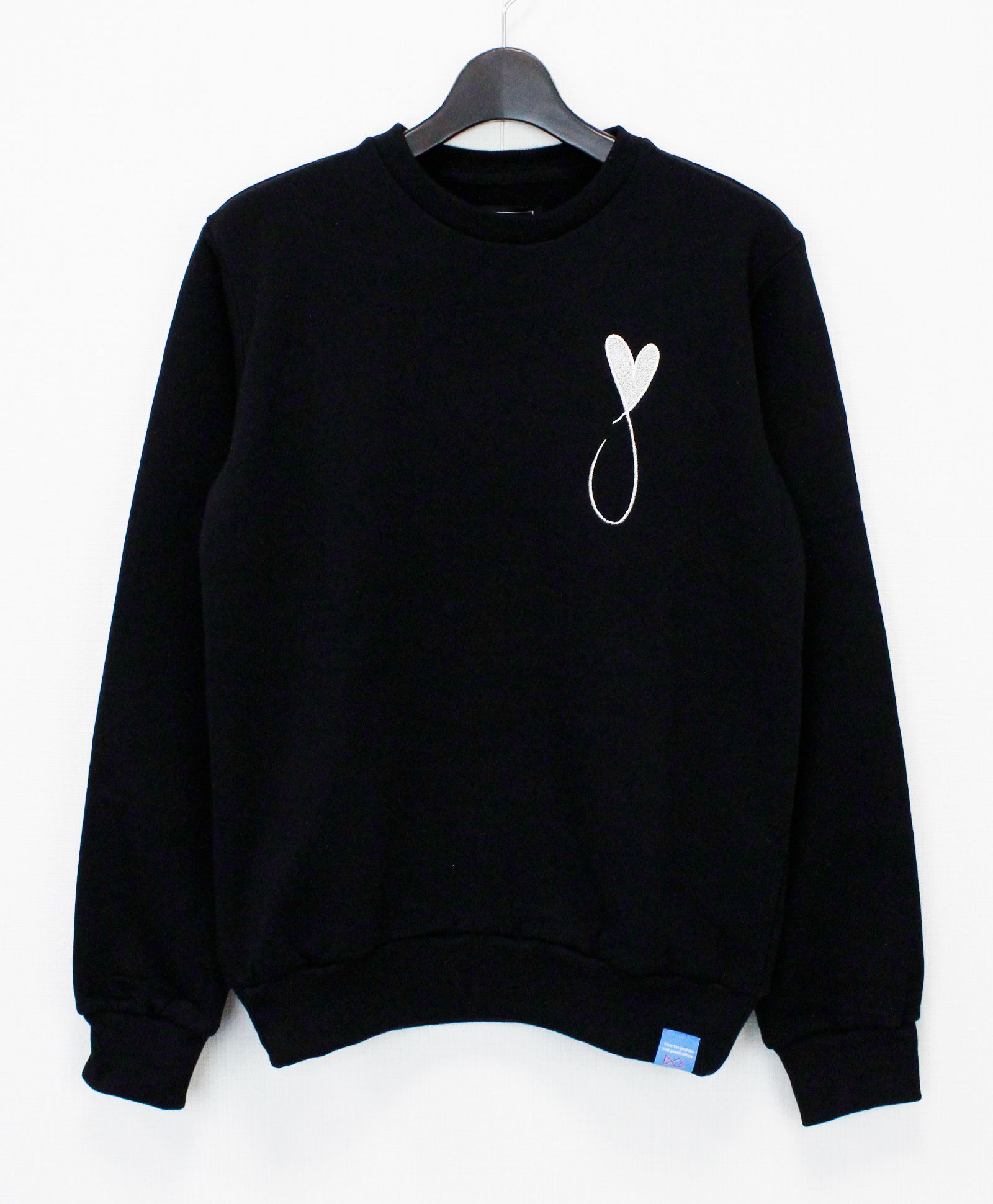 スウェット / Tiphanie Big Logo Sweat / Black x Silver