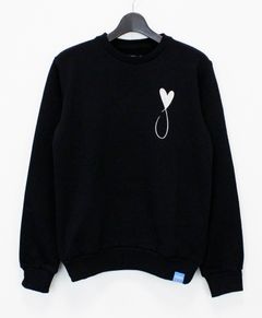 スウェット / Tiphanie Big Logo Sweat / Black x Silver
