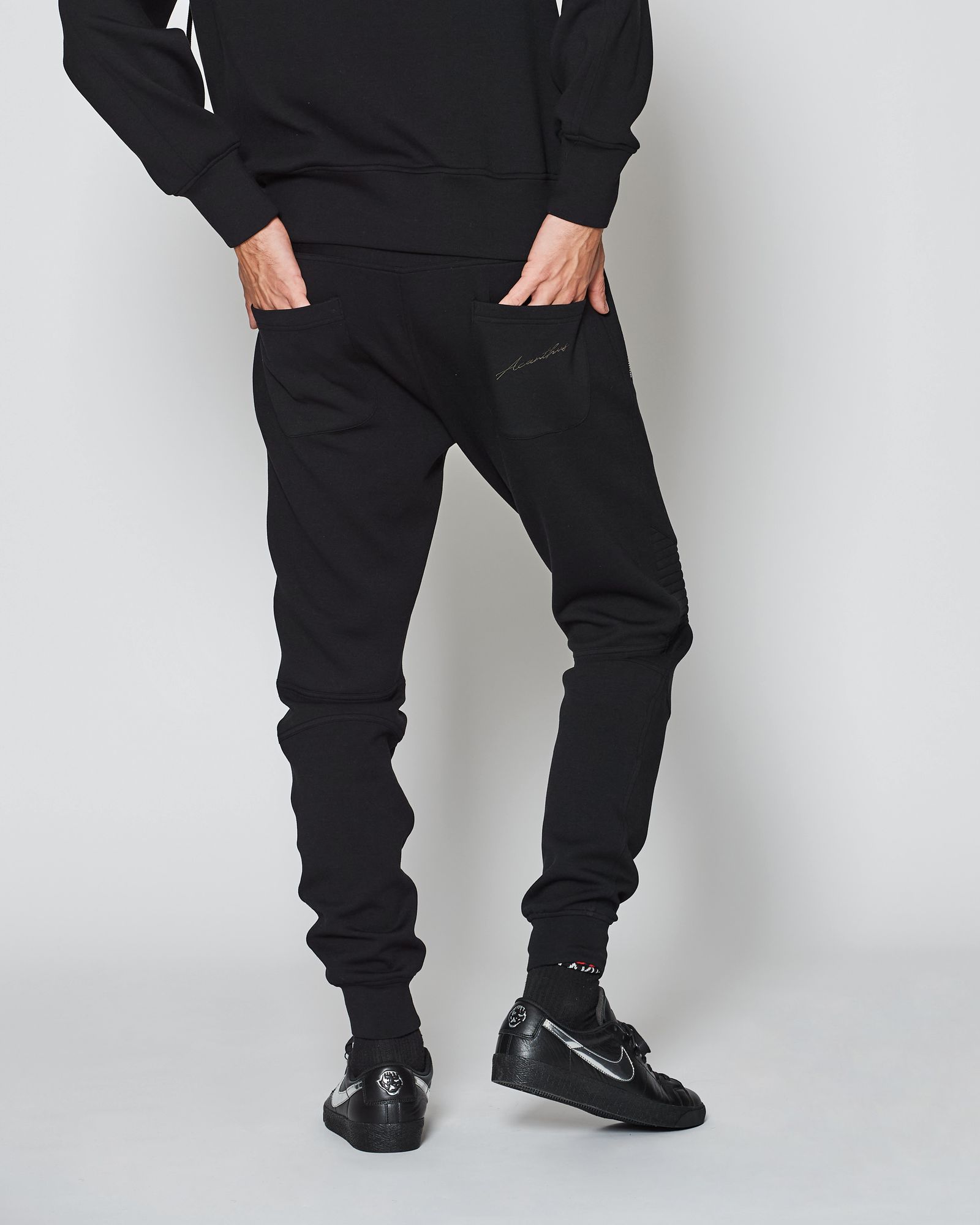 Double-knit Biker Pants / バイカーパンツ / BLACK 【DK2501P】