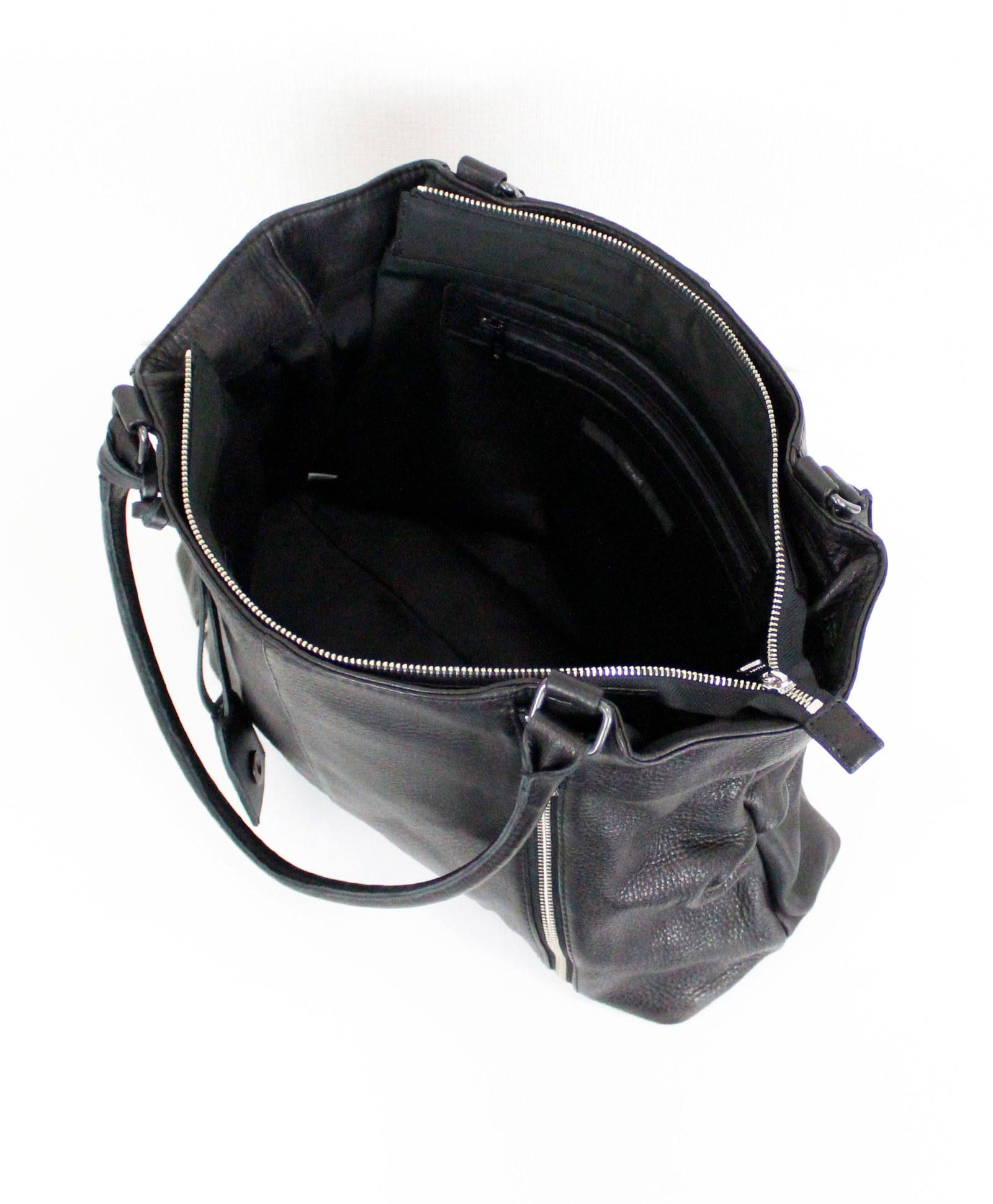 オイルドカウレザー / Wzipトート・バッグ(M) / Oiled Cow Leather Wzip Tote Bag / [DCD-01028]