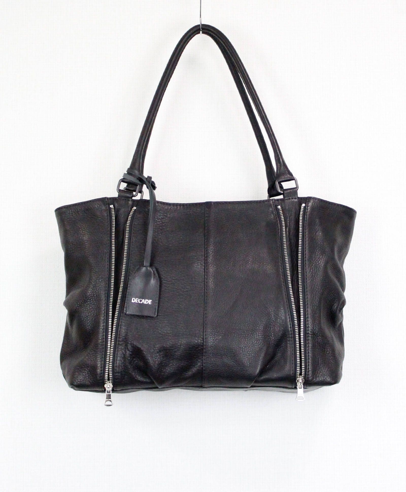 オイルドカウレザー / Wzipトート・バッグ(M) / Oiled Cow Leather Wzip Tote Bag / [DCD-01028]