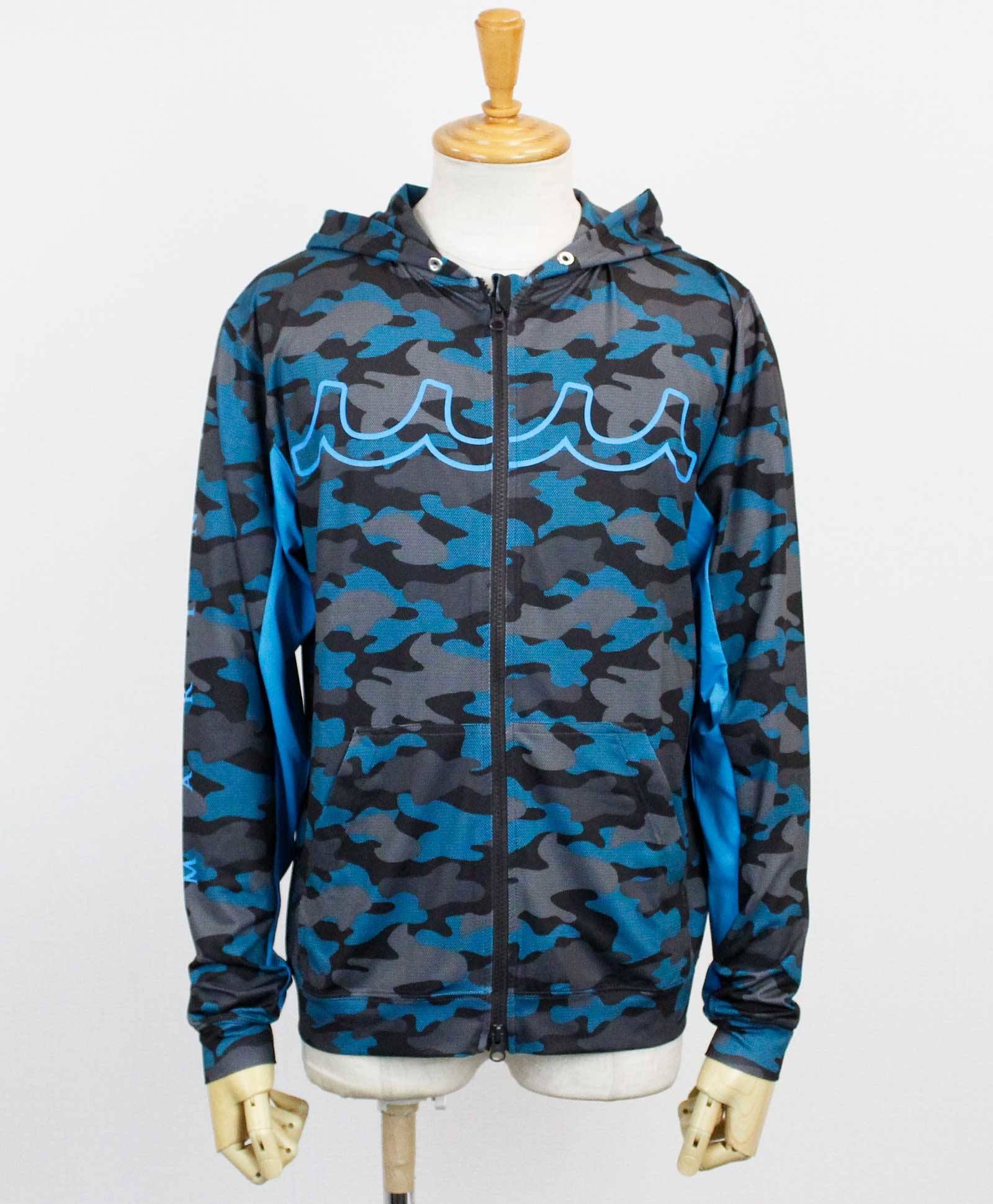 Muta Muta Marine ムータマリン レディース メンズ ラッシュパーカー Mesh Camo ブルー Mmtk Maverick Group Online Store