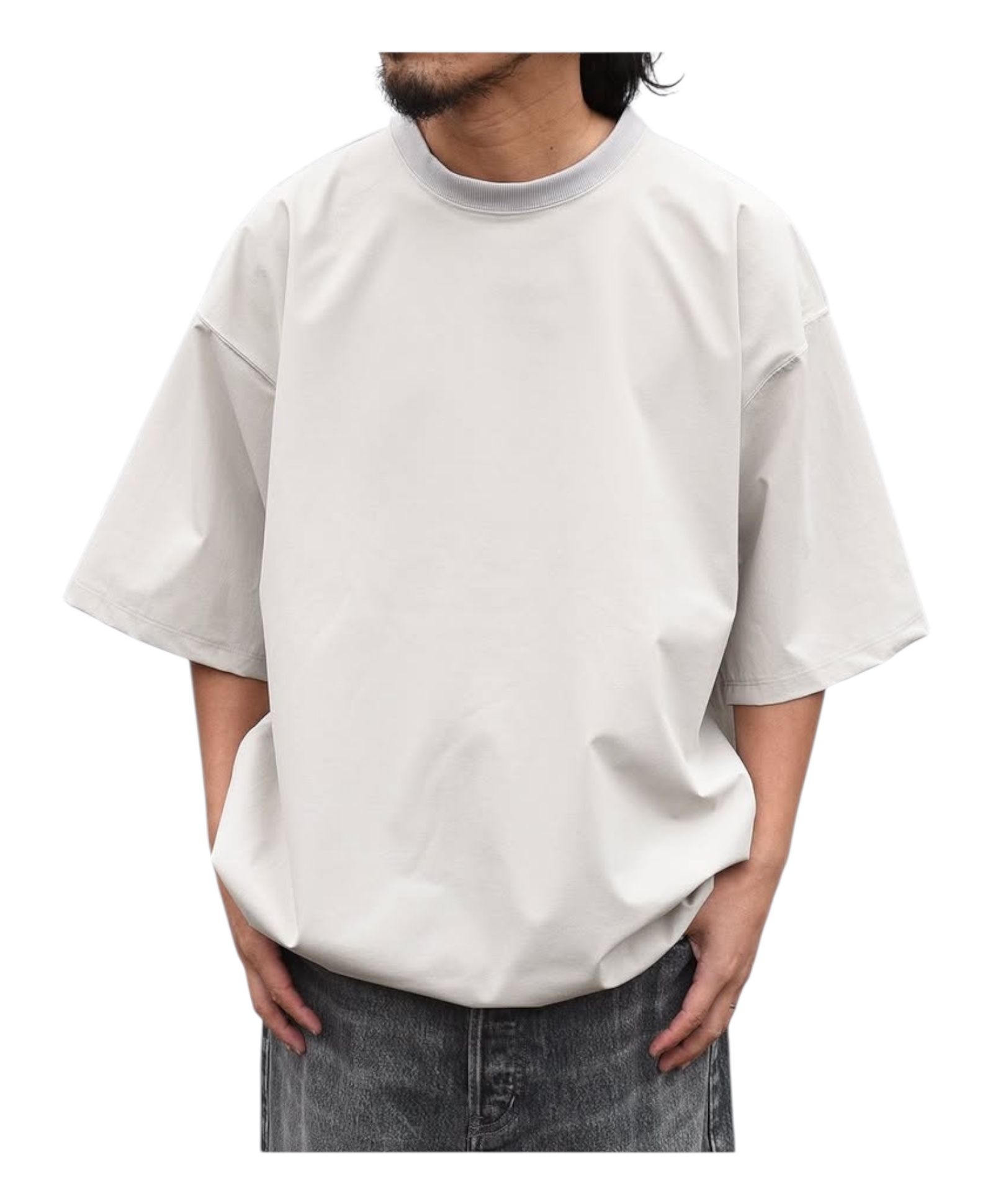 ナイロン4WAYクロス スピンドル入りバルーンTシャツ  / ベージュ [76008]