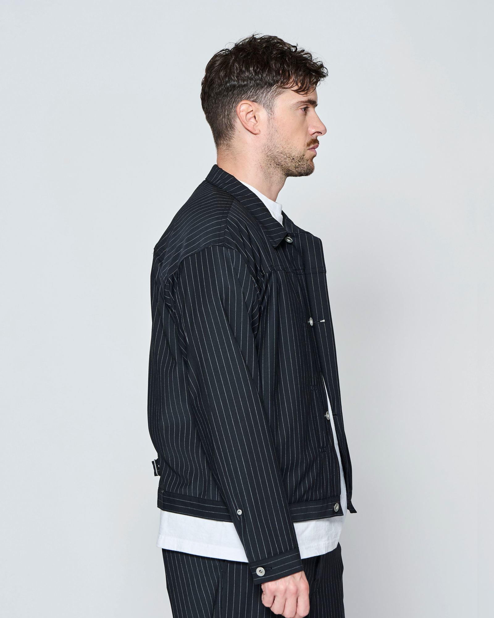 ☆先行予約☆ Type1 WWⅡ ストライプ トロピカルウール ジャケット  /  Type1 WWⅡ Stripe Tropical Wool Jacket / BLACK 【JK2701】