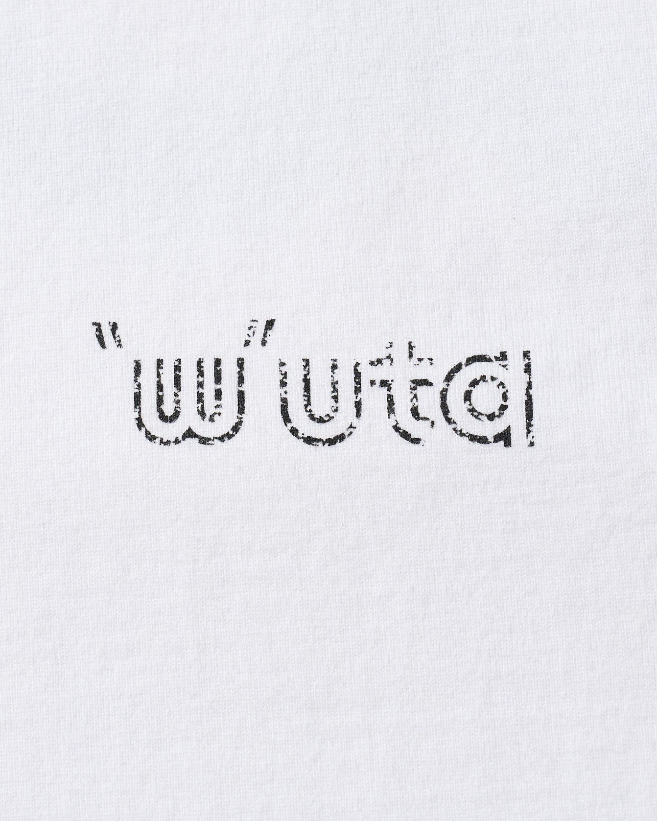 ☆先行予約☆ muta × wjk  / カットオフ Tシャツ / cut-off S/S(printed) / WHITE [703 mw03i]