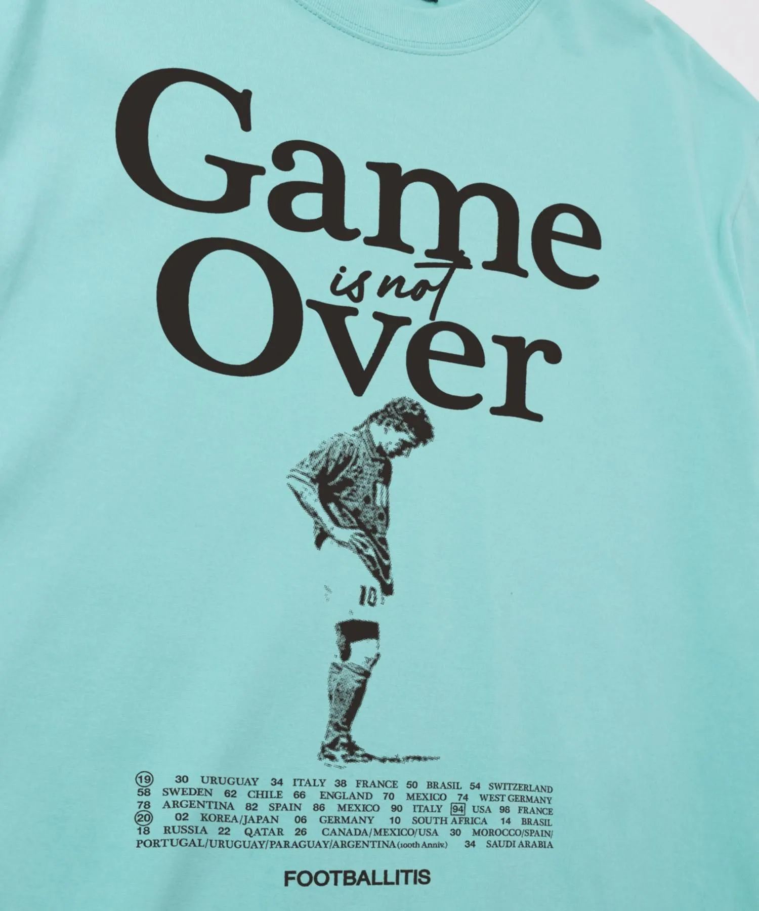 【FOOTBALLITIS】 [GAME OVER] Tシャツ / T.BLUE [251033RB]