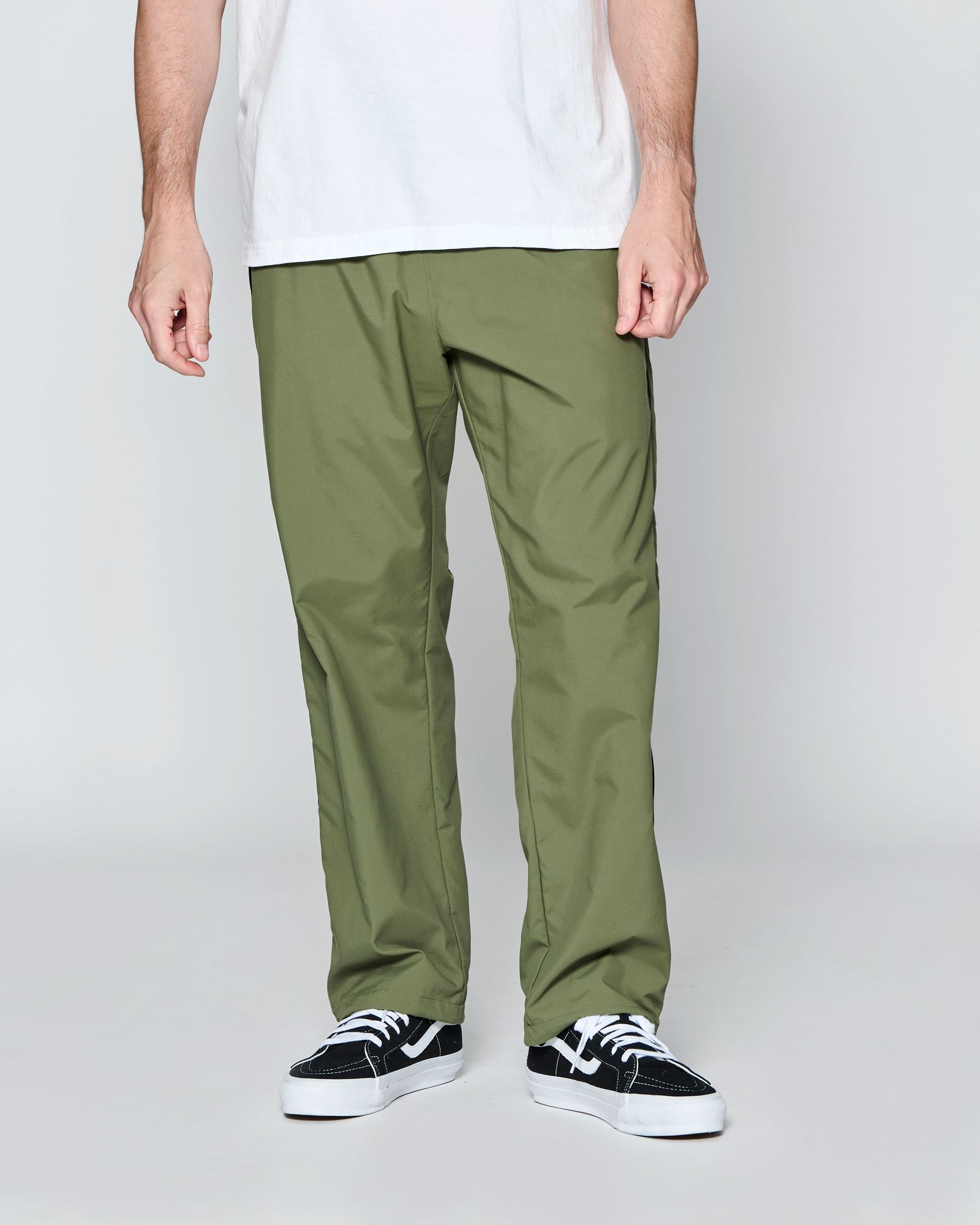 ☆先行予約☆ SUPPLEX® ナイロン ジップパンツ  /  SUPPLEX® Nylon Contrast Zip Pants / OLIVE 【PT2703】