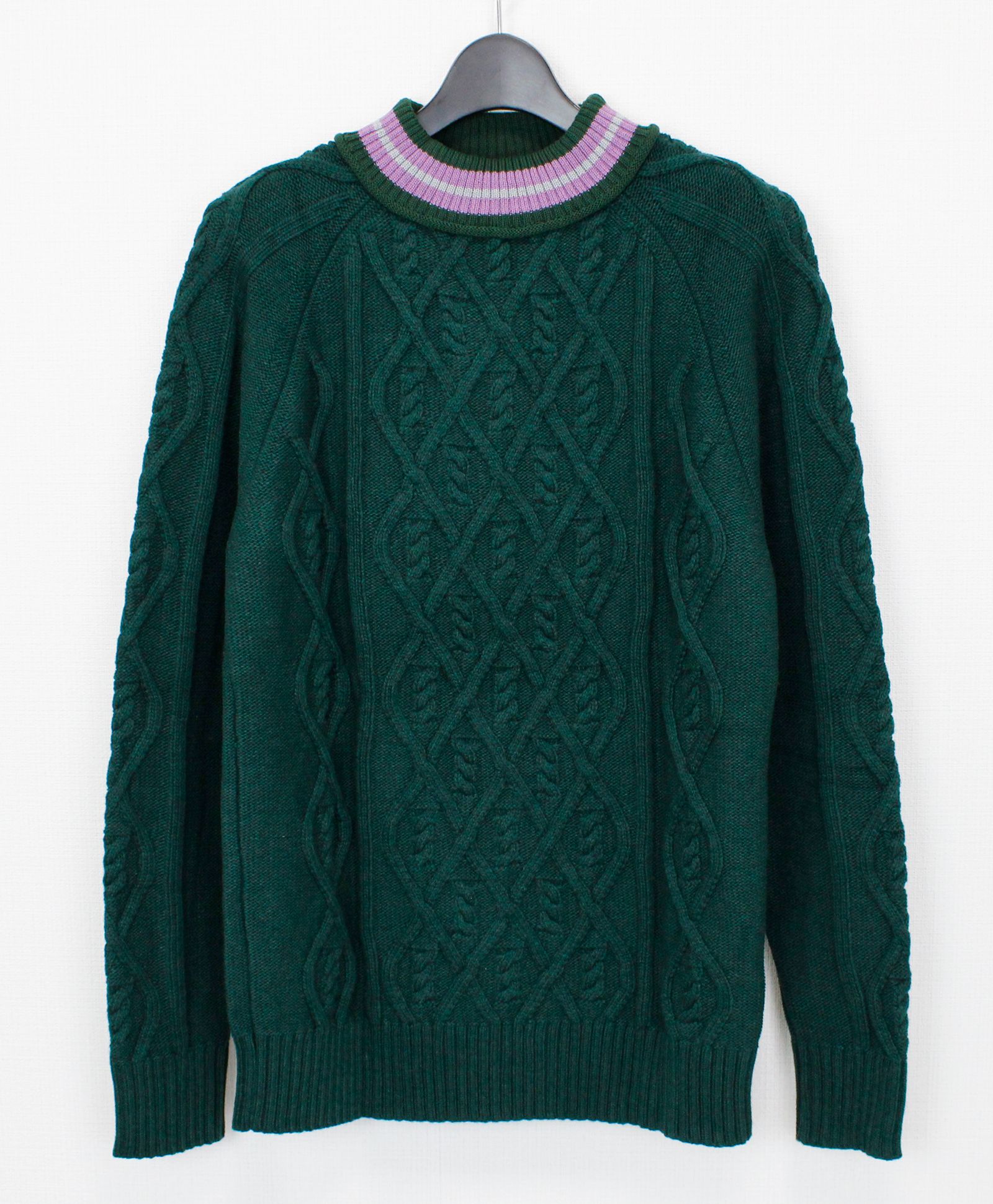 クルーネックニット / NUMBER KNITWEAR / FOREST 【KRW 702】