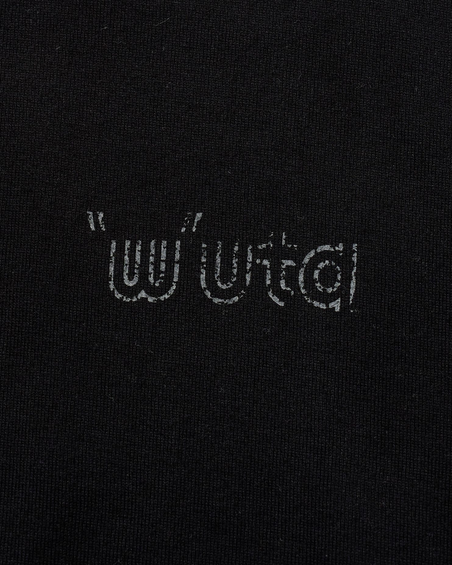 ☆先行予約☆ muta × wjk  / カットオフ モックネックロングスリーブカットソー / cut-off mock-neck L/S(printed) / DEEP BLACK [709 mw03j]