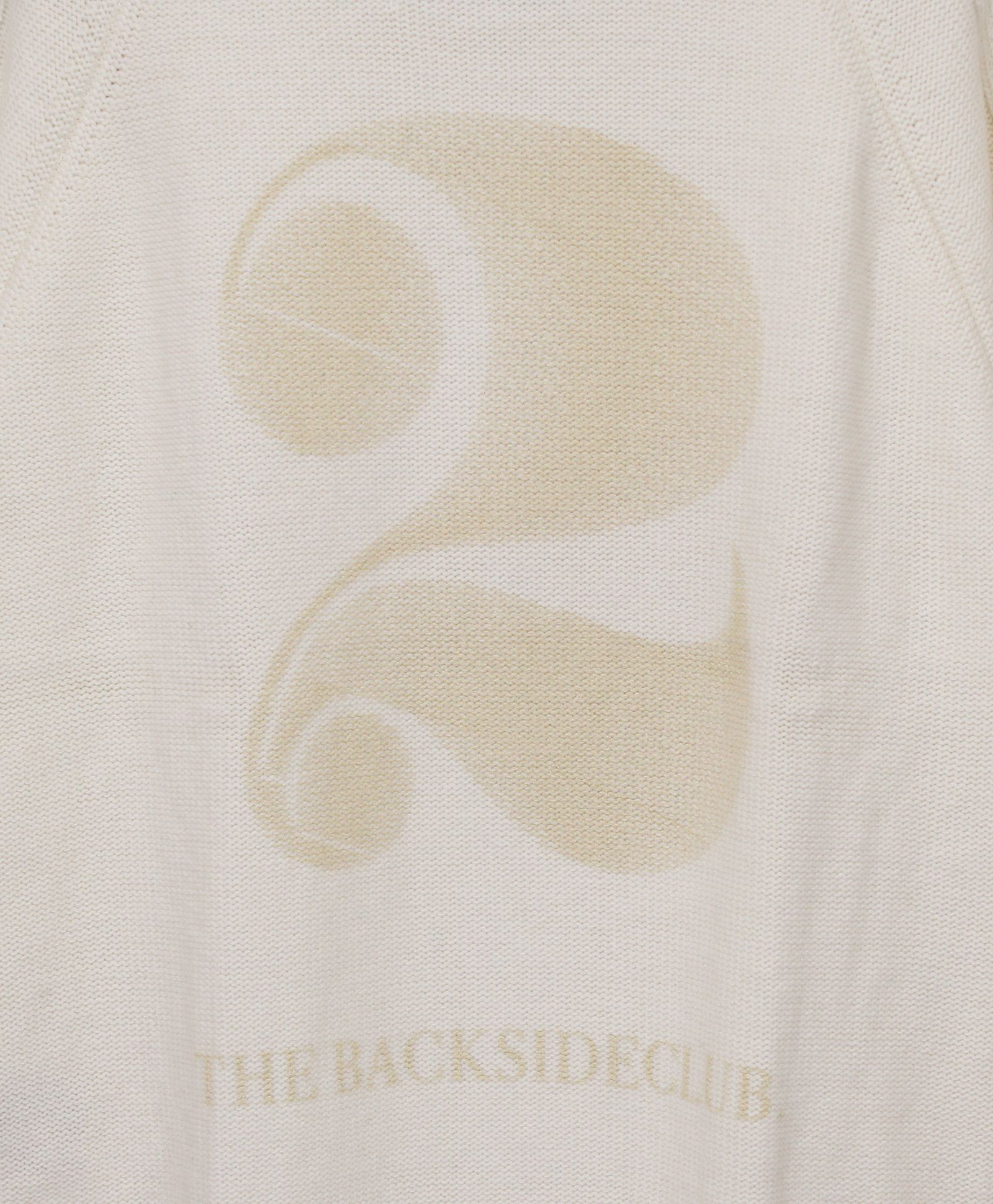 クルーネックニット / NUMBER KNITWEAR / WHITE 【KRW 702】