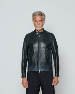 ☆先行予約販売☆ Emmeti x ACANTHUS レザージャケット /   "JURI"  Aged Edition  / BLACK 【LM2601】