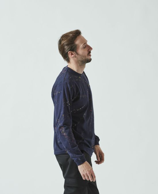 スパイラル スプラッシュ ロングスリーブTシャツ / Spiral Splash L/S Tee /  NAVY 【CT2311】