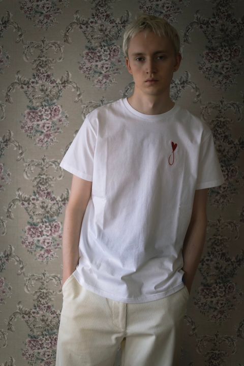 Tシャツ / Tiphanie / WHITE x RED