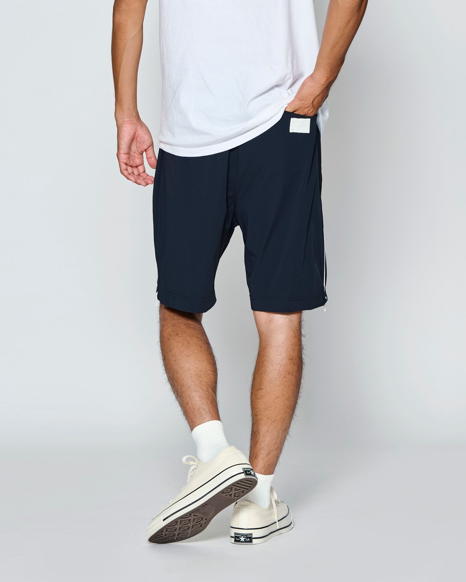 ☆先行予約☆muta MARINE × ACANTHUS  / サイドジップショーツ /  Side Zip Shorts / NAVY【MA2707】