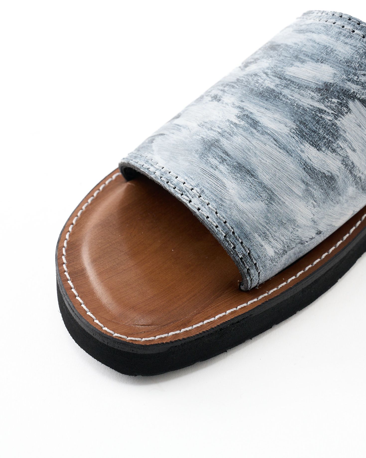 ☆先行予約☆ wjk  / レザーサンダル / artisan leather sandal / dust white 【8006 bt52k】
