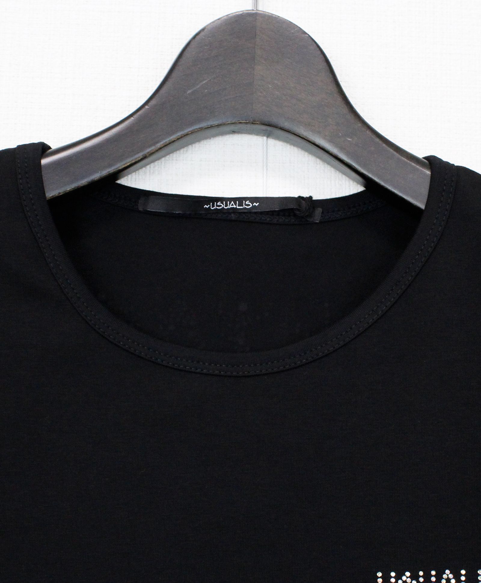 ペイント＆スワロ S/S Tシャツ / ブラック [UC31-N9823]