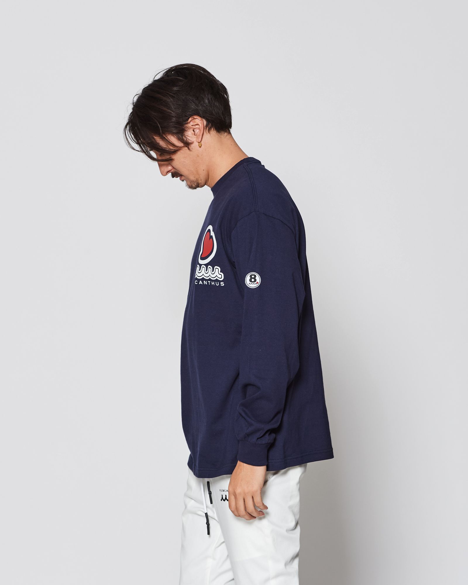 ☆先行予約販売2025年9月下旬～10月下旬頃入荷予定☆ ACANTHUS × muta MARINE / muta sweet muta L/S Tee / ロンT / NAVY 【MA2547】