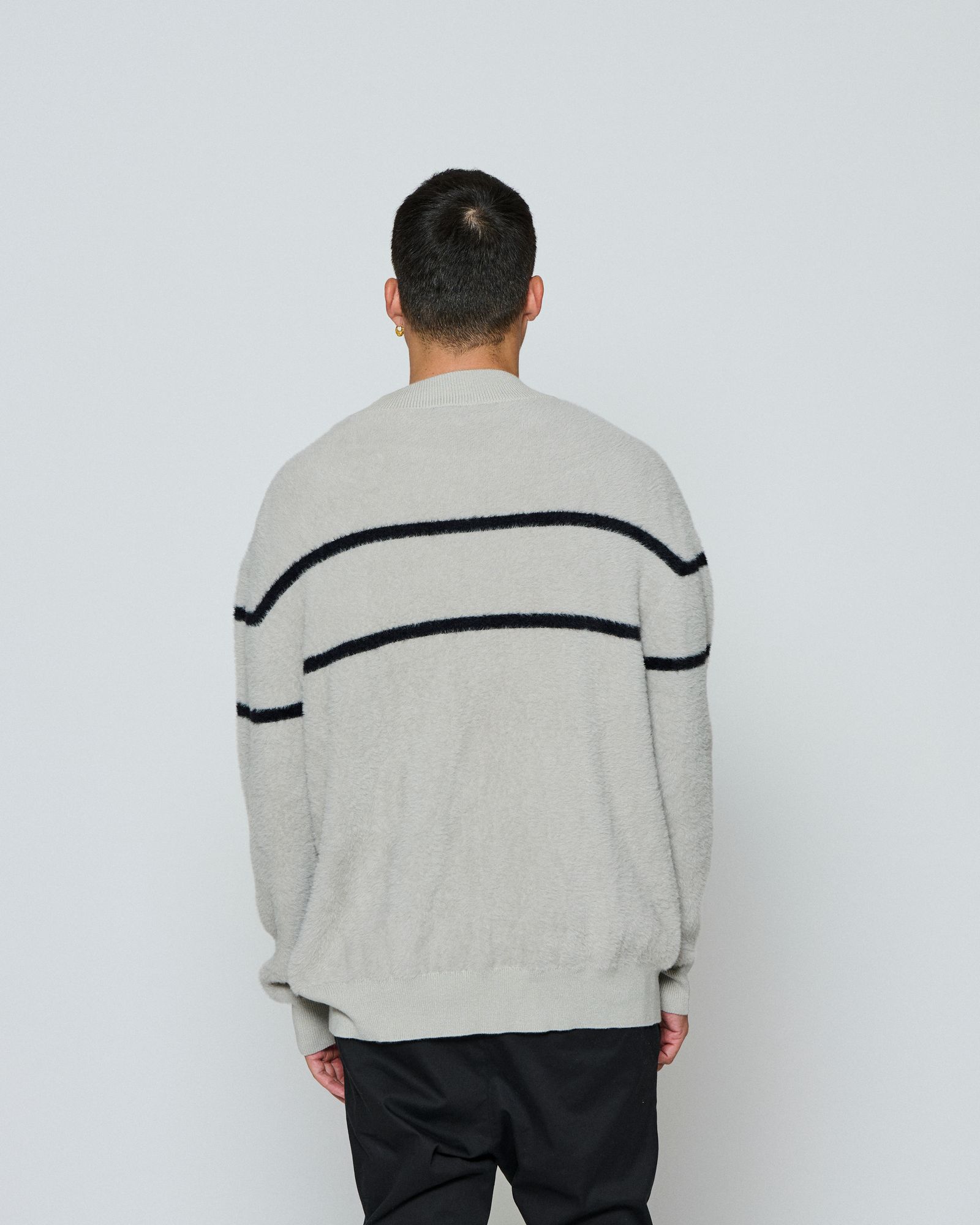 ☆先行予約☆ muta MARINE × ACANTHUS / ファーモックネックニット / Fur Mock Neck Knit / GREY 【MA2669】