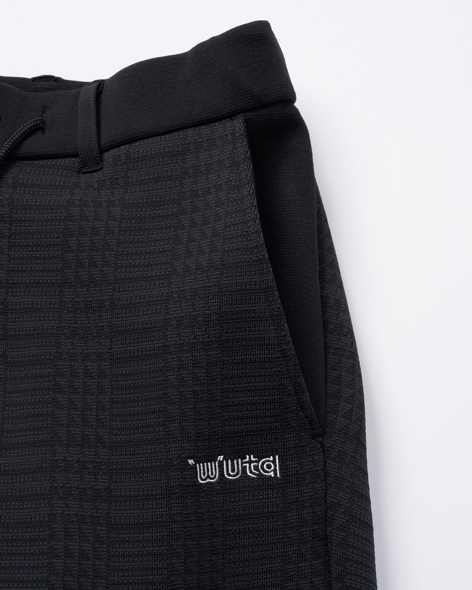 ☆先行予約☆ muta × wjk  / ニットイージースラックス / function knit easy slacks(jacquard check) / BLACK CHECK [504 mw08j]