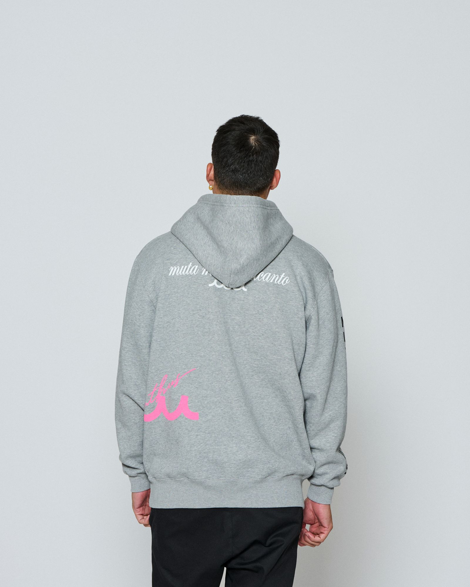 ☆先行予約☆ muta MARINE × ACANTHUS / テストプリントフーディー /パーカー / Test Print Hooded Sweatshirt / GREY 【MA2656】