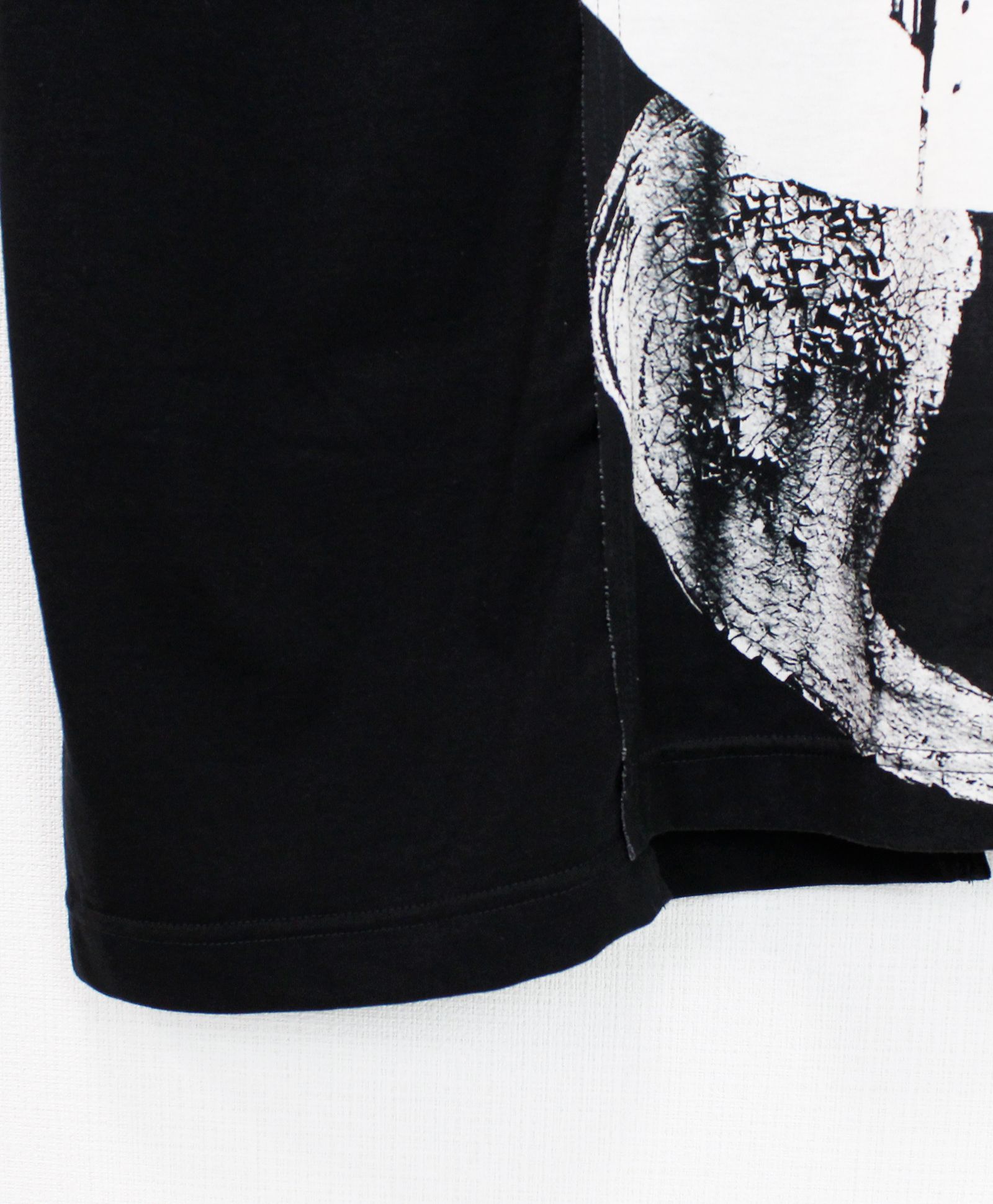 SILKETTE JERSEY NUMBER PATTERN TSUJIKIRI SHORT SLEEVED T-SHIRT / BLACKxWHITE [GL-T11-013-1-03]
