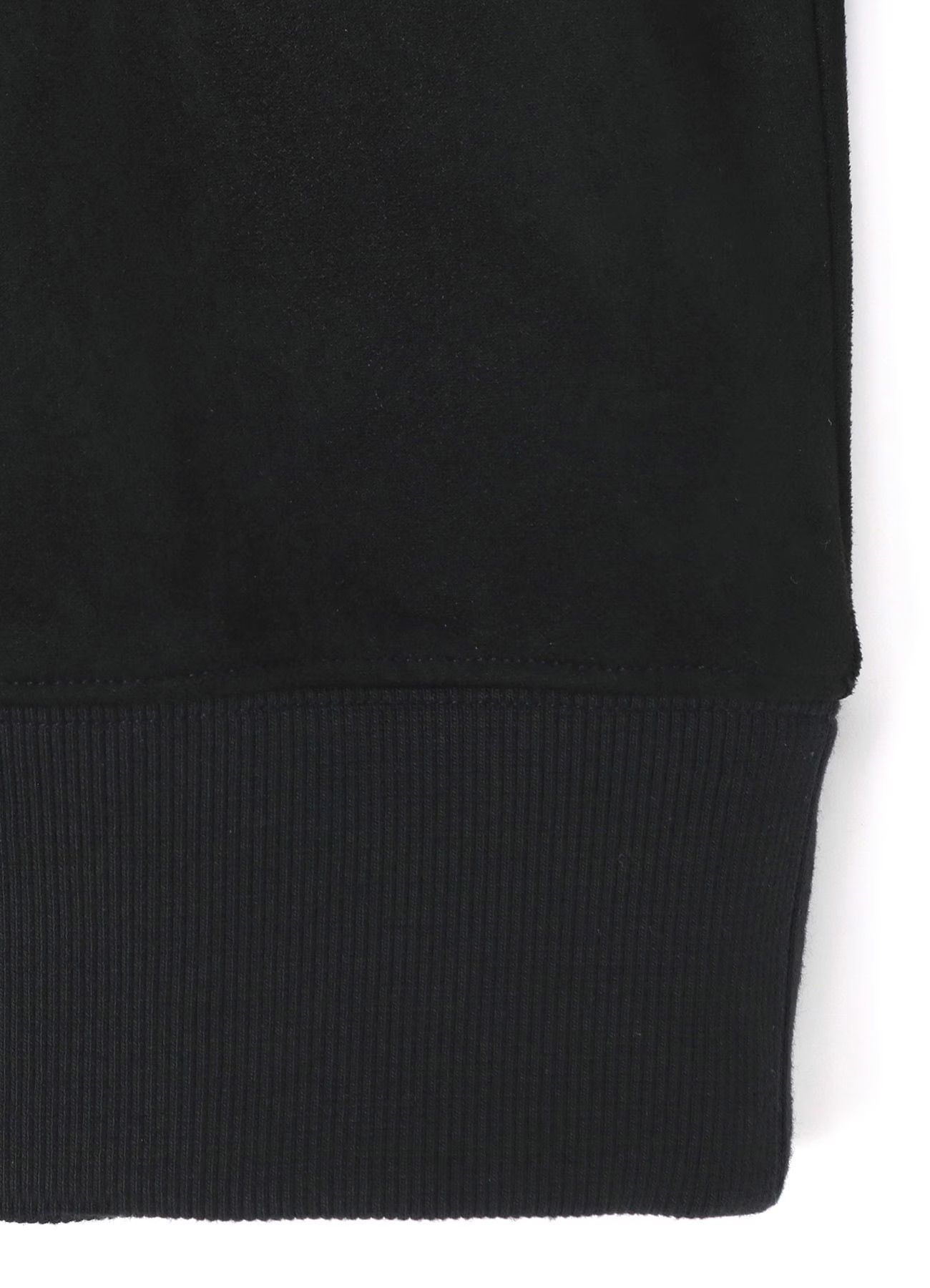 Ground Y × NEW ERA SUEDE HOODIE / BLACK [GW-T51-991-1]