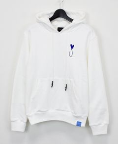 プルオーバーパーカー / Tiphanie Hoodie / White x Royal Blue