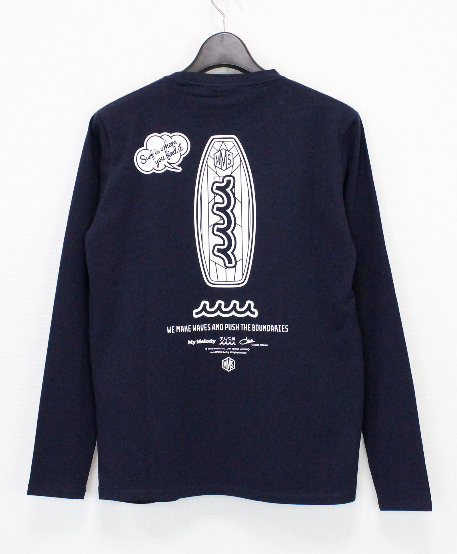 My Melody × muta MARINE SURFING ストレッチロングスリーブTシャツ / ネイビー [MMMP-434771]