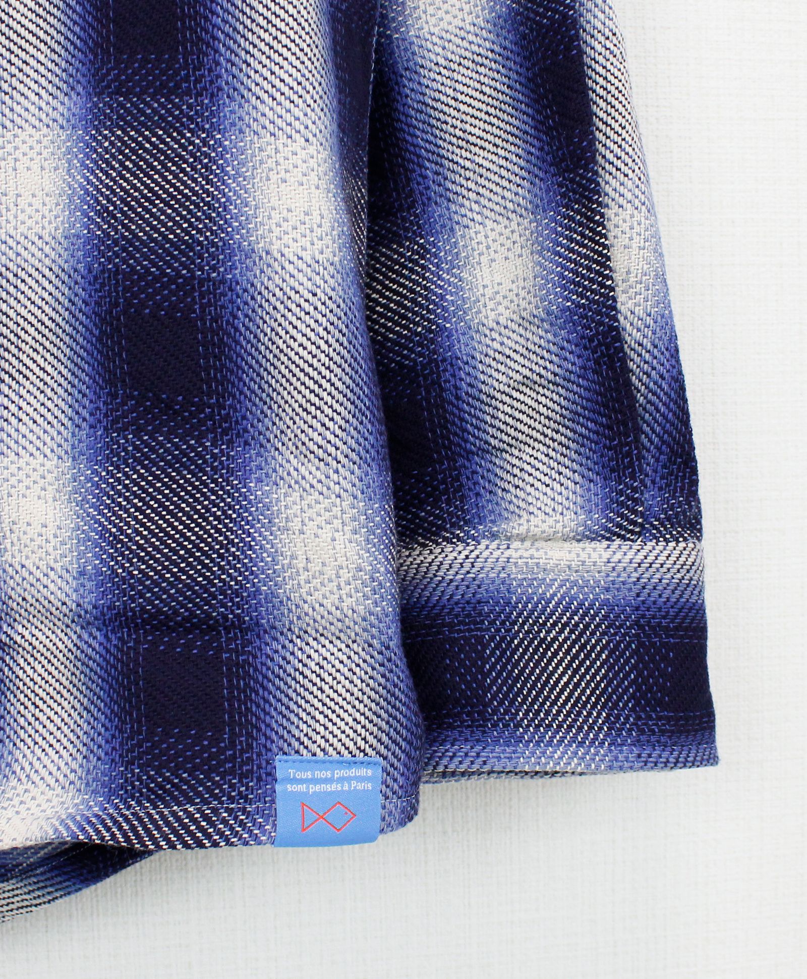 3ハートパッチチェックシャツ / 3Heart Patch Check Shirt / BLUE CHECK
