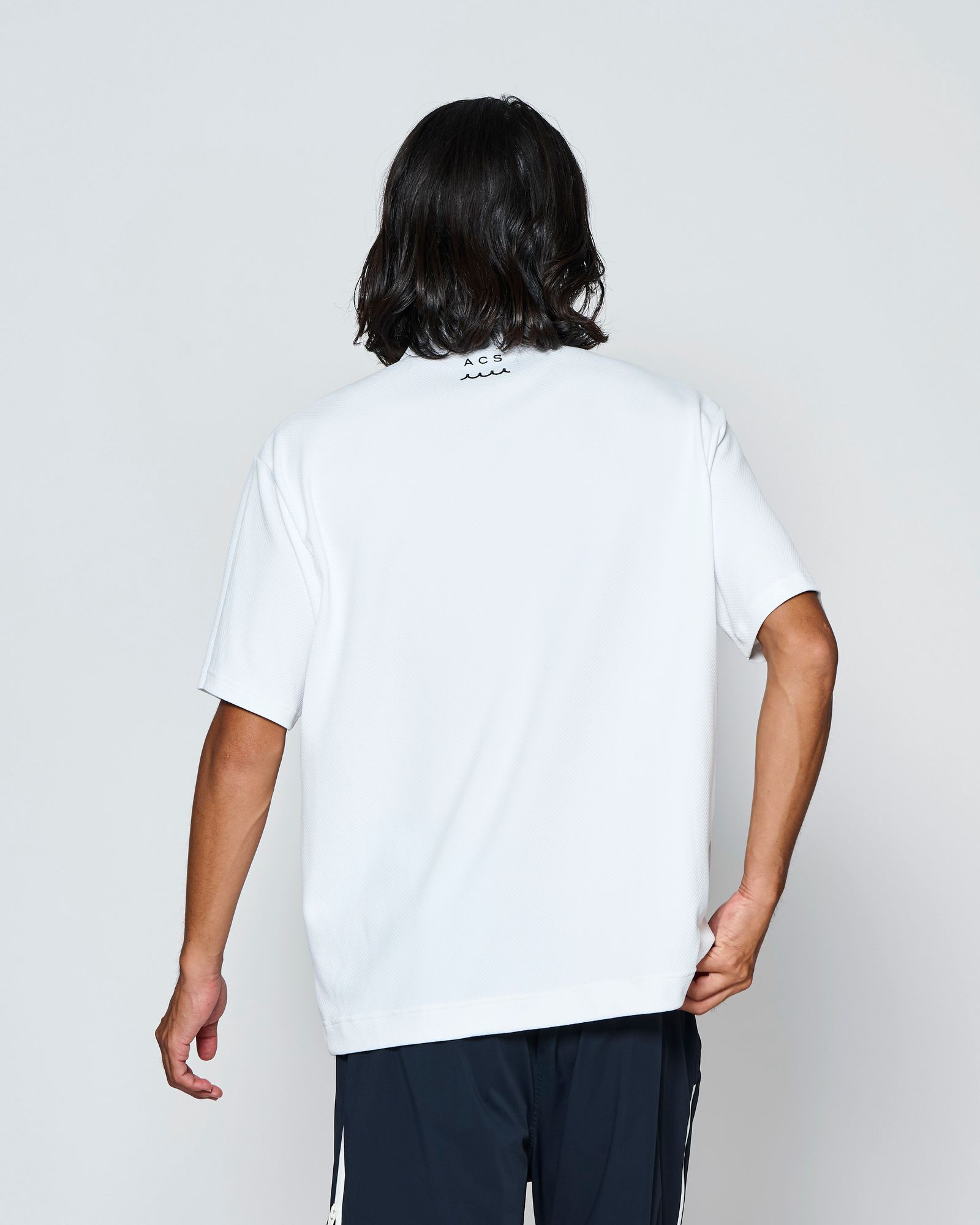☆先行予約☆muta MARINE × ACANTHUS  / スタンドカラーS/Sトップ /  Stand Collor S/S Top / WHITE【MA2709】