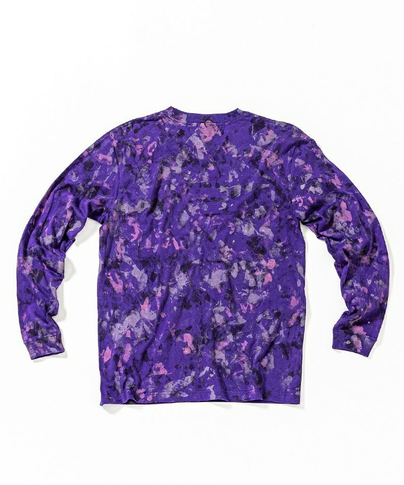 ペイントカモフラージュ L/S Tシャツ / Paint Camo L/S Tee / PURPLE