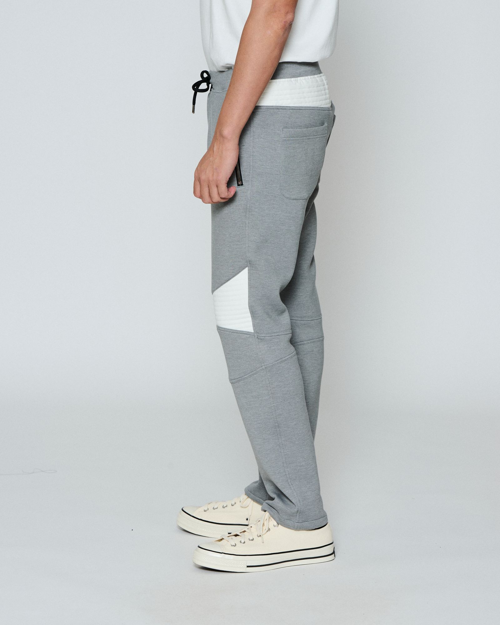 ☆先行予約☆ muta MARINE × ACANTHUS  / バイカーパンツ /  Double-knit Biker Pants / GREY 【MA2653】